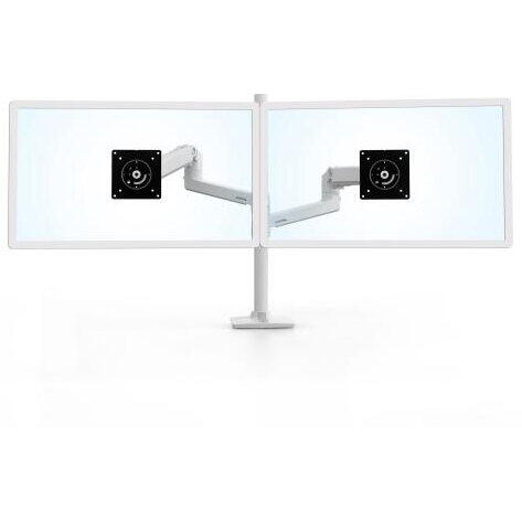 Stand monitor Ergotron LX Dual Stacking, 40inch, Alb