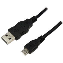 Cablu USB LogiLink, USB 2.0, AM to Micro BM, 1.8 m, Negru
