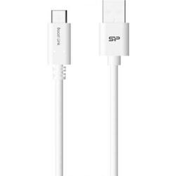 Cablu de date Silicon Power LK10AC, USB - USB-C, 1m, Alb