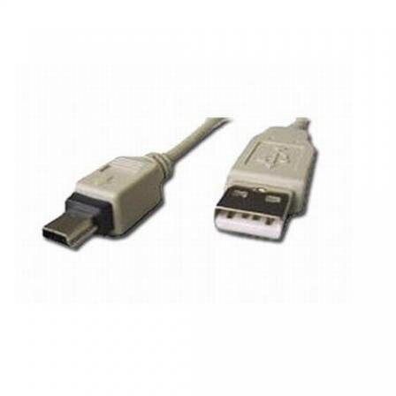 Cablu Gembird, USB 2.0 A - mini USB 5PM, 1.8m, White, Negru