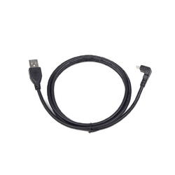 Cablu Gembird CCP-MUSB2-AMBM90-6 USB - microUSB 1.8m 90 grade, Negru