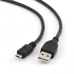 Cablu de date Gembird, USB - micro USB, 3m, Negru