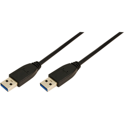Cablu LogiLink CU0038, USB 3.0 Male - USB 3.0 Male, 1m, Negru
