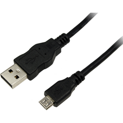 Cablu de date LogiLink CU0060, USB - micro USB, 5m, Negru