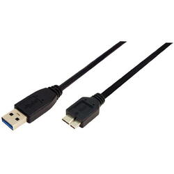 Cablu date , Logilink , USB 3.0 A B Micro , 2 m, Negru
