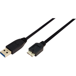 Cablu LogiLink CU0028, USB 3.0 Tip A Male - MicroUSB Tip B Male, 3m