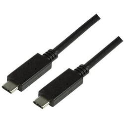 Cablu de date Logilink CU0129, USB-C - USB-C, 1m, Negru