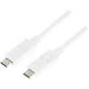 Cablu de date Logilink CU0130, USB-C- USB-C, 0.5m, Alb