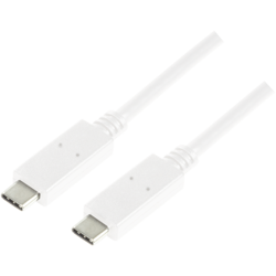 Cablu de date Logilink, USB-C - USB-C, 1m, Alb