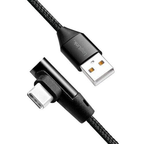Cablu de date Logilink CU0137, USB - USB-C, 0.3m, Negru