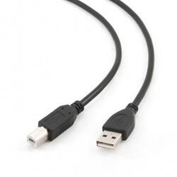 Cablu Gembird, USB 2.0 A - USB 2.0 B, 1m, Negru