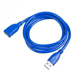 Cablu Akyga AK-USB-10, USB 3.0 Male - USB 3.0 Female, 1.8m, Albastru