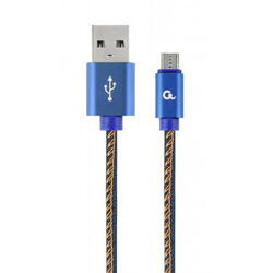 Cablu de date Gembird, USB - micro USB, 2m, Albastru