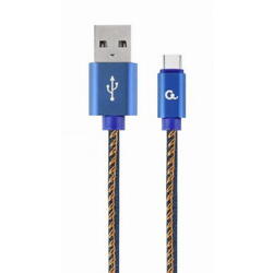 Cablu de date Gembird CC-USB2J-AMCM-1M-BL, USB 2.0 - USB-C, 1m, Albastru
