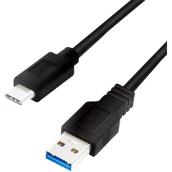 Cablu de date Logilink CU0166, USB - USB-C, 0.15m, Negru