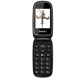 Telefon Evolveo EasyPhone EP700, pentru seniori, buton SOS, Single sim, 2G, Negru