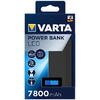 VARTA LCD Power Bank, baterie externă, 7800mAh, Gri