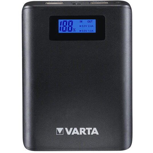 VARTA LCD Power Bank, baterie externă, 7800mAh, Gri
