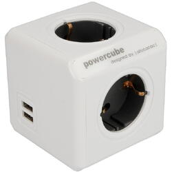 Prelungitor PowerCube, 4 prize, extended USB, 3m