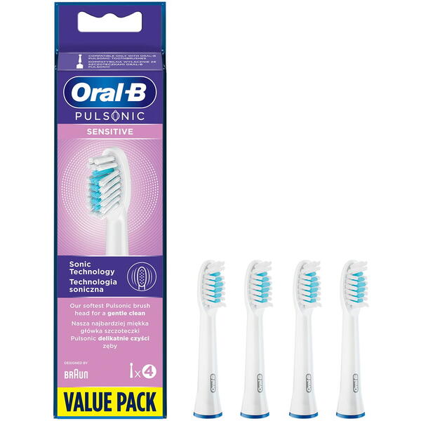Rezerva periuta de dinti Oral-B Pulsonic Sensitive SR32-4S, 4 buc