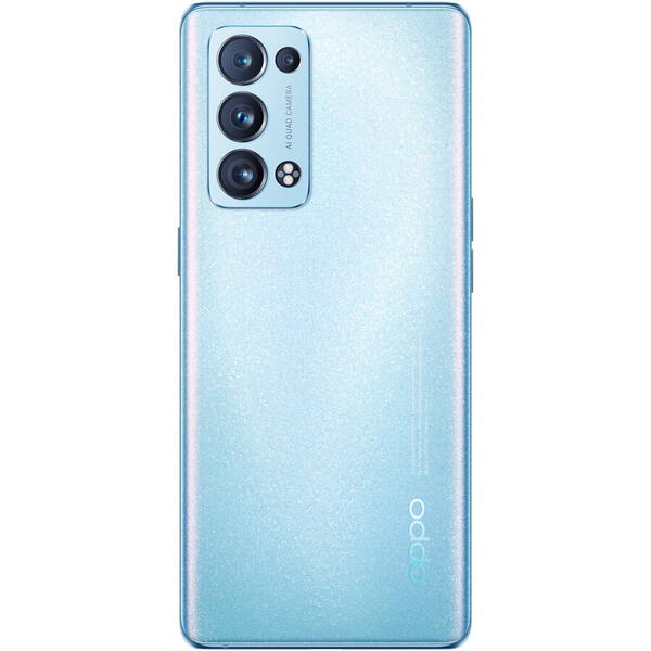 Telefon mobil Oppo Reno 6 Pro, Dual SIM, 256GB, 12GB RAM, 5G, Arctic Blue