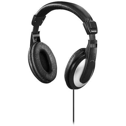 Casti Over Ear HAMA HK-5619 stereo negru/argintiu
