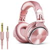 Căști OneOdio Pro-10 P, auriu/roz, Lungime cablu: 3 m Conector 1: Jack TRS 6.3 mm - egal (M) Conector 2: Jack TRRS 3.5 mm - egal (M) Microfon : Da Bluetooth: Nu Reducere activă zgomot: Nu