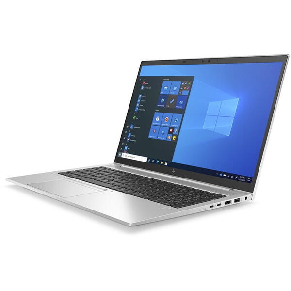 Laptop HP EliteBook 850 G8, 15.6inch FHD, Intel Core i7-1165G7, 16GB RAM, 512GB SSD, Windows 10 Pro, Argintiu