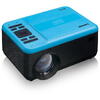 Videoproiector LENCO LPJ-500BU, Full HD (1920 x 1080), VGA, HDMI, USB, Bluetooth 5.0, 2800 lumeni, DVD Player (Negru/Albastru)