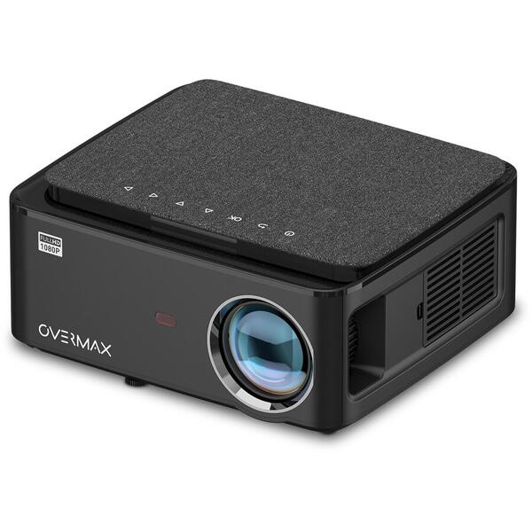 Proiector Overmax Multipic 5.1, Full HD, 3800 lumeni, Wi-Fi, HDMI, Android 9.0, negru
