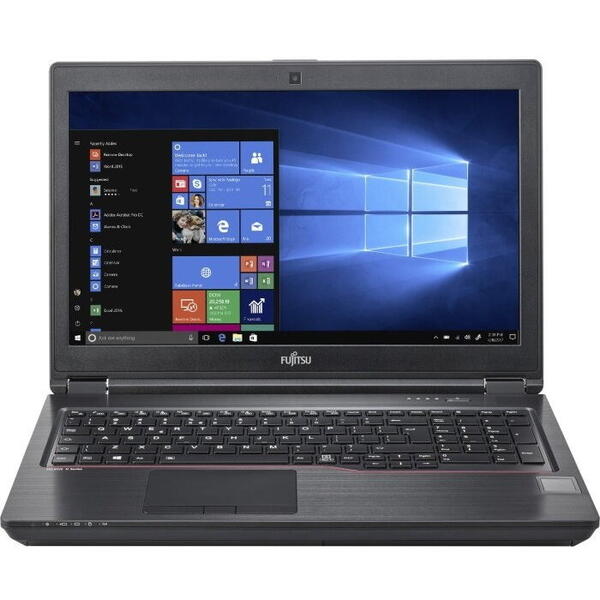 Laptop Fujitsu Celsius H7510, 15.6 inch FHD, Intel i7-10850H, 32GB RAM, 512GB SSD, Windows 10 Pro, Negru
