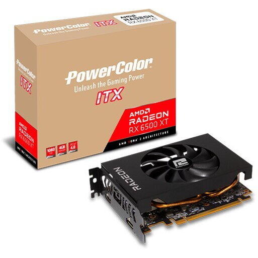 Placa video PowerColor Radeon RX 6500 XT ITX 4GB GDDR6 64-bit