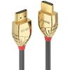 Cablu video LINDY Gold, HDMI Male - HDMI Male, v2.0, 10m, Gri-Auriu