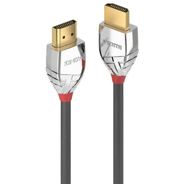 Cablu video LINDY Cromo, HDMI Male - HDMI Male, v2.0, 2m, Gri-Argintiu