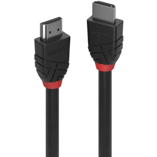 Cablu video LINDY Black, HDMI Male - HDMI Male, v2.0, 3m, Negru