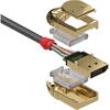 Cablu video LINDY Gold, DisplayPort Male - DisplayPort Male, v1.4, 2m, Gri-Auriu