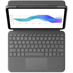 Logitech Husa protectie cu tastatura Folio Touch 920-009751 Oxford Grey pentru iPad Pro 11 inch (1st/2nd Gen.)