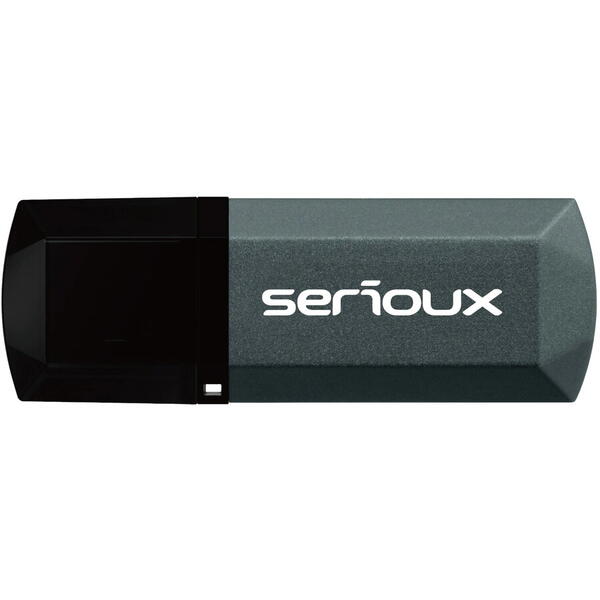 Memorie USB Serioux DataVault V153, 64GB, USB 2.0, Negru