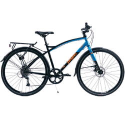 Bicicleta Pegas Hoinar aluminiu 28 inch, Shimano Deore 9 viteze, Negru /Albastru