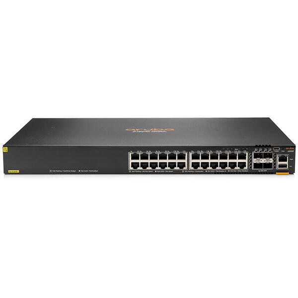 HP Aruba 6300F 24-port 1GbE Class 4 PoE and 4-port SFP56 Switch (JL666A)