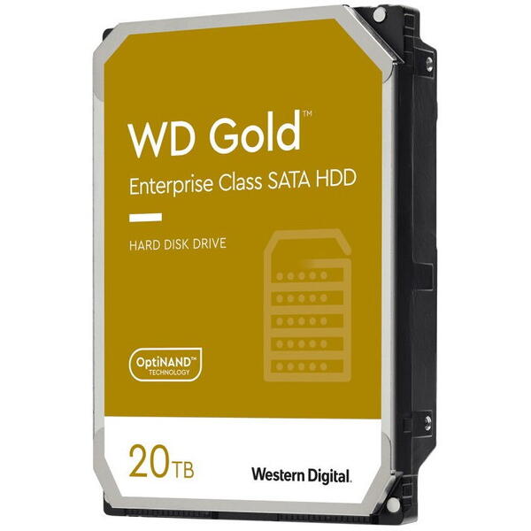 Western Digital Hard disk WD Gold 20TB 3.5 inch SATA-III 7200rpm 512MB Bulk