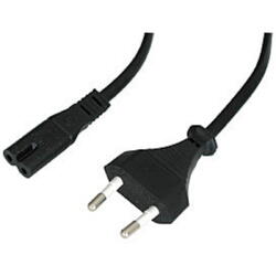 Cablu componente LINDY Europlug 2 pin Male - IEC 320 C7 Female, 5m, Negru