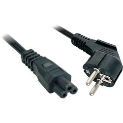 Cablu componente LINDY Schuko Male - IEC 320 C5 Female, 2m, Negru