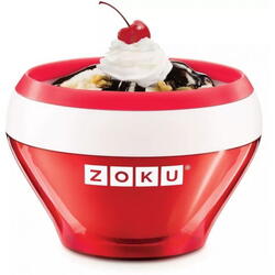 Bol pentru preparat inghetata ZOKU Quick Maker ZK120, 150 ml, 10 minute, nu contine BPA, Rosu