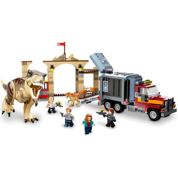 LEGO® Jurassic World - World Evadarea dinozaurilor T. rex și Atrociraptor 76948, 466 piese