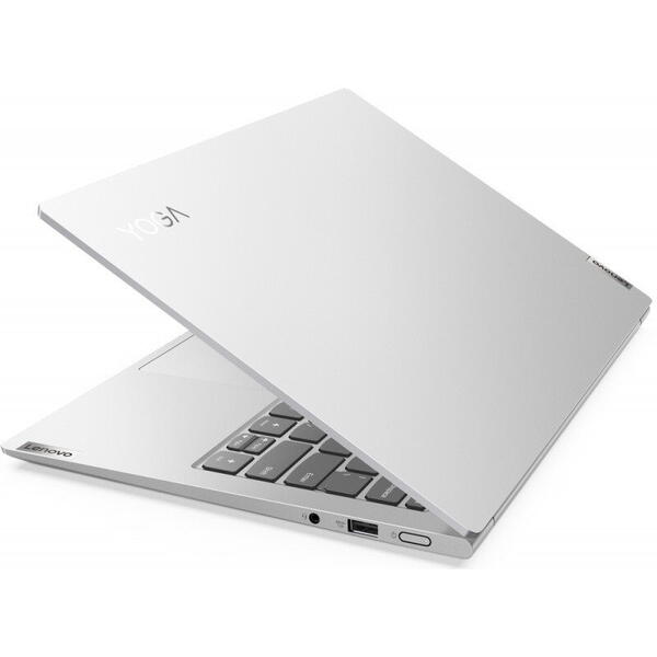 Laptop Lenovo Yoga Slim 7 Pro 14ACH5, 14inch 2.8K OLED, AMD Ryzen 7 5800H, 16GB RAM, 1TB SSD, Windows 11 Home, Argintiu