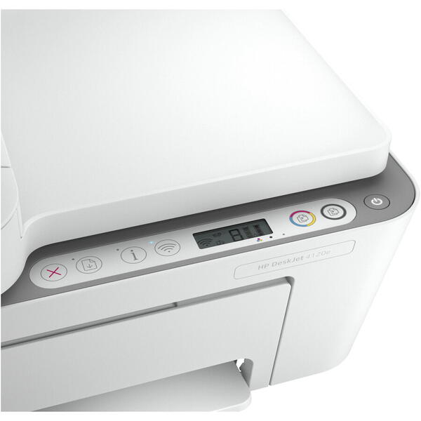 Imprimanta Multifunctionala Inkjet color HP DeskJet Plus 4120e All-in-One, ADF, Wireless, A4