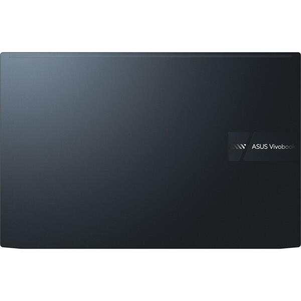 Laptop ASUS Vivobook Pro 15 OLED, 15.6inch FHD, AMD Ryzen 9 5900HX, 16GB RAM, 1TB SSD, nVidia GeForce RTX 3050, No OS, Albastru