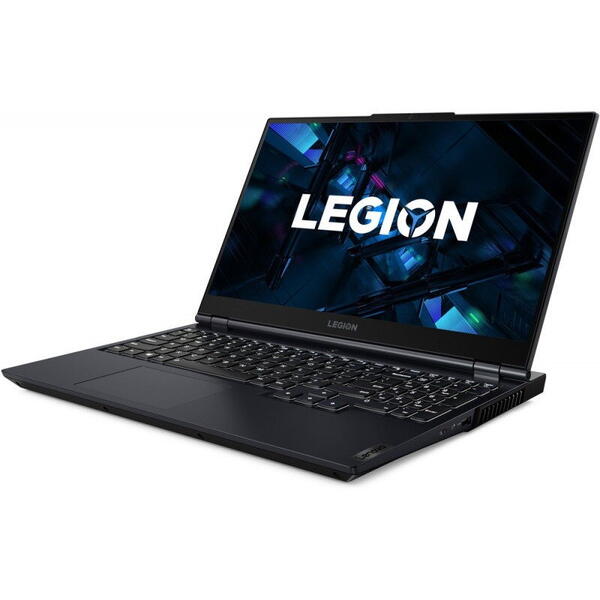 Laptop Gaming Lenovo Legion 5 15ITH6H, 15.6inch FHD, Intel Core i7-11800H, 16GB RAM, 1TB SSD, nVidia GeForce RTX 3060 6GB, Free DOS, Negru