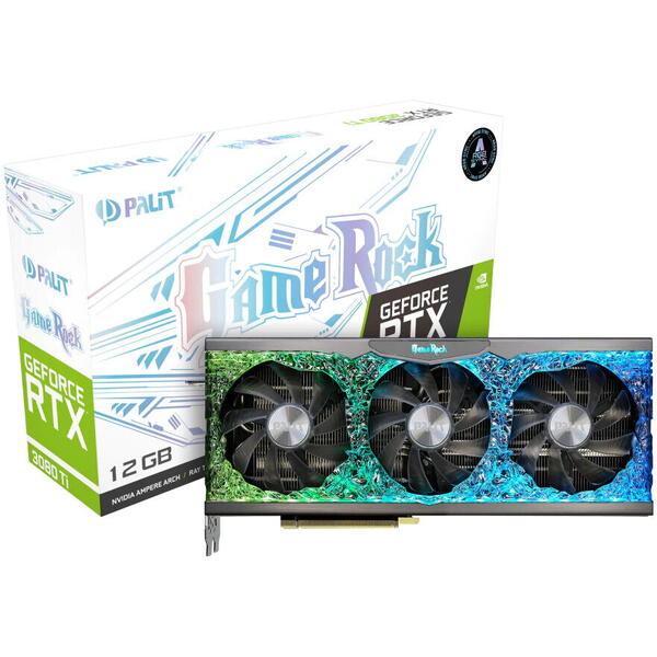Placa video Palit GeForce® RTX™ 3080 Ti GameRock LHR, 12GB GDDR6X, 384-bit